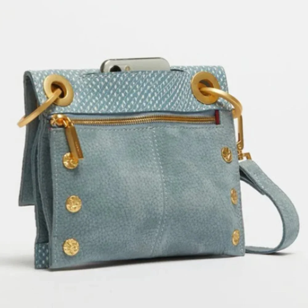 Hammitt Montana Reversible Small Crossbody Bag - Blue Snake Gold - SOLD OUT - Picture 4 of 4
